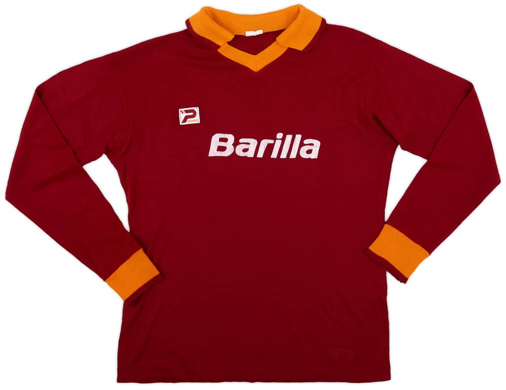 1983-84 Roma Home L/S Shirt - 8/10 - (L)