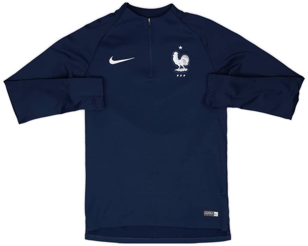 2018-19 France Nike 1/4 Zip Training Top - 9/10 - (S)