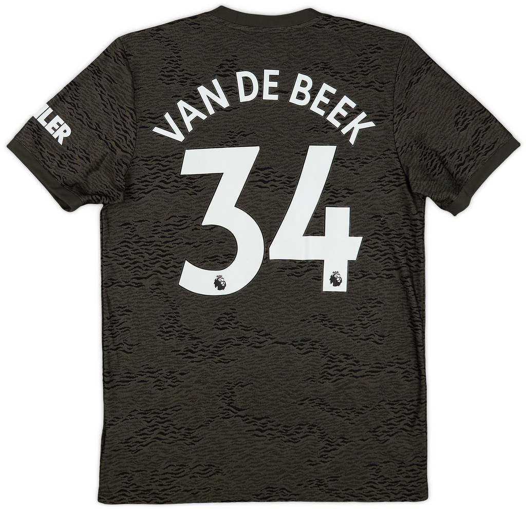2020-21 Manchester United Away Shirt Van De Beek #34 - 9/10 - (M)