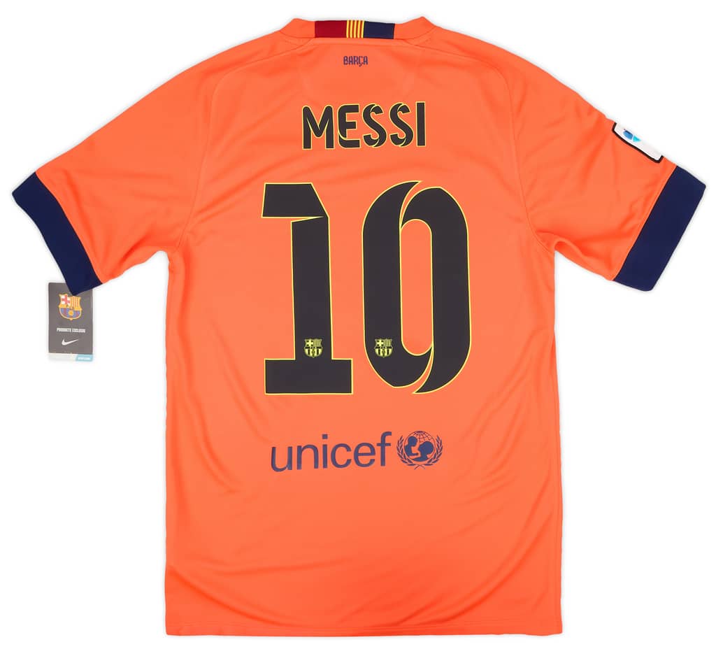 2014-15 Barcelona Away Shirt Messi #10 (S)