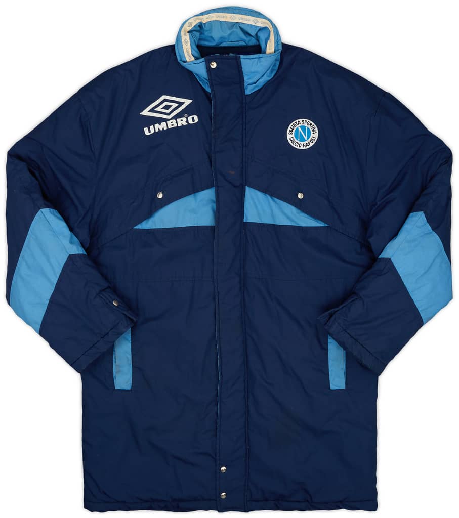 1991-93 Napoli Umbro Padded Bench Coat - 5/10 - (L)