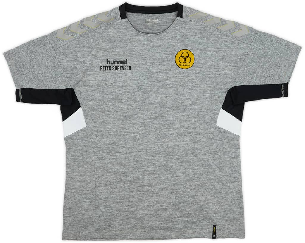 2018-19 AC Horsens Staff Issue Hummel Training Shirt Peter Sørensen' - 8/10 - (XXL)