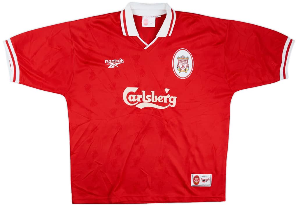 1996-98 Liverpool Home Shirt Carragher #23 - 8/10 - (XL)