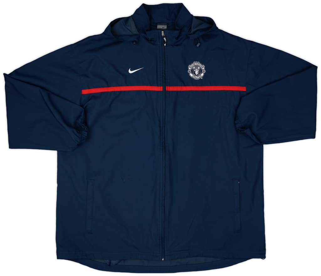2003-04 Manchester United Nike Hooded Rain Jacket - 10/10 - (XXL)