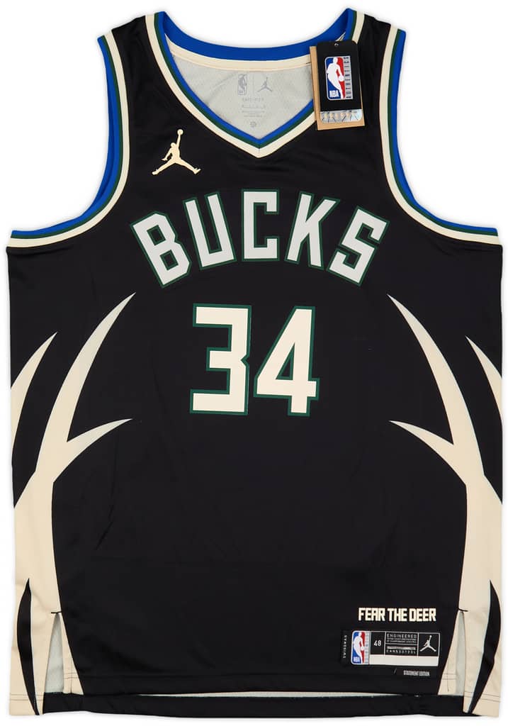2022-25 Milwaukee Bucks Antetokounmpo #34 Jordan Swingman Alternate Jersey (L)
