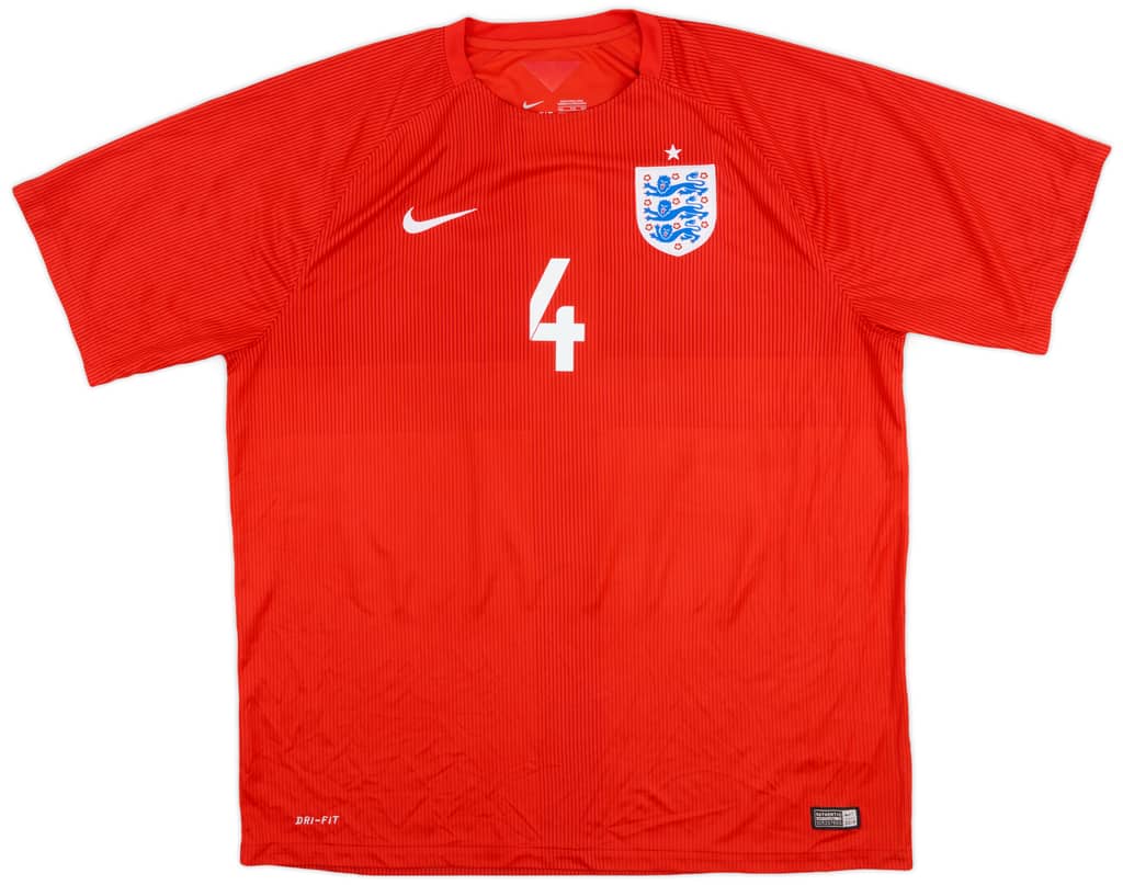 2014-15 England Away Shirt Gerrard #4 - 9/10 - (XXL)