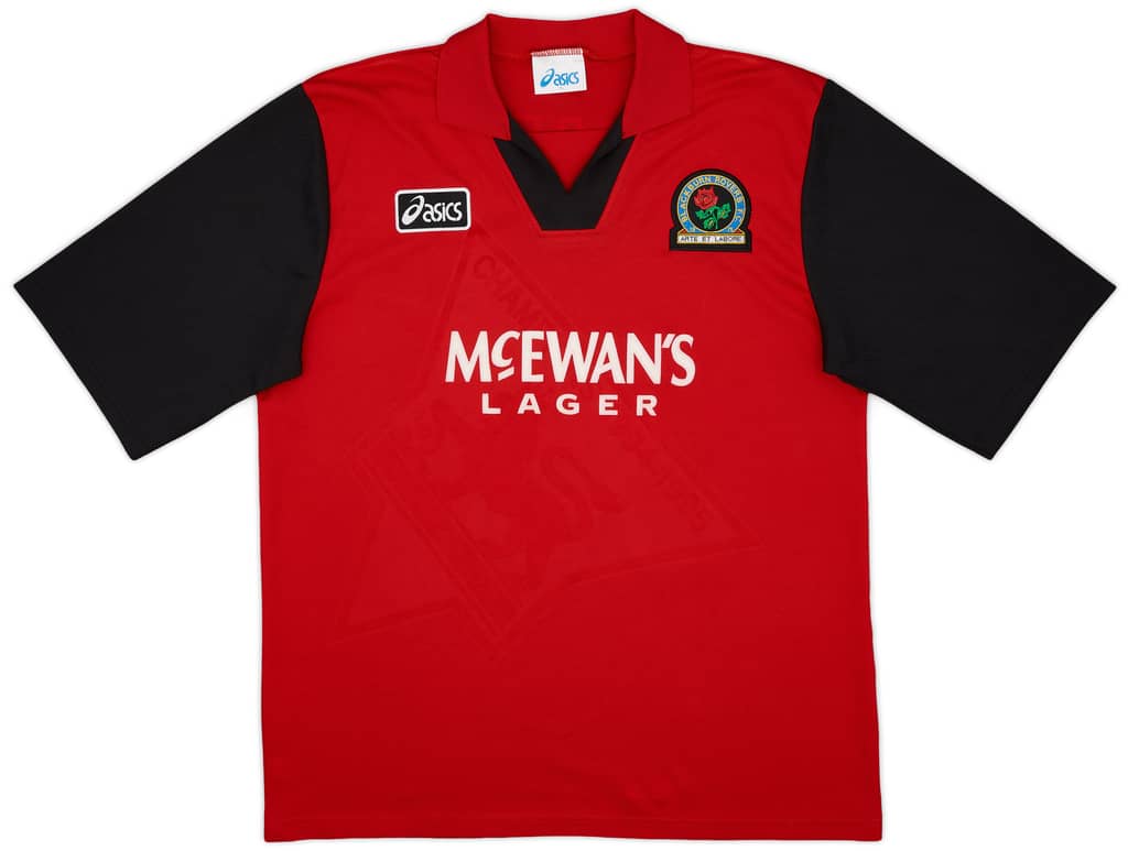 1995-96 Blackburn Away Shirt Shearer #9 - 8/10 - (XL)
