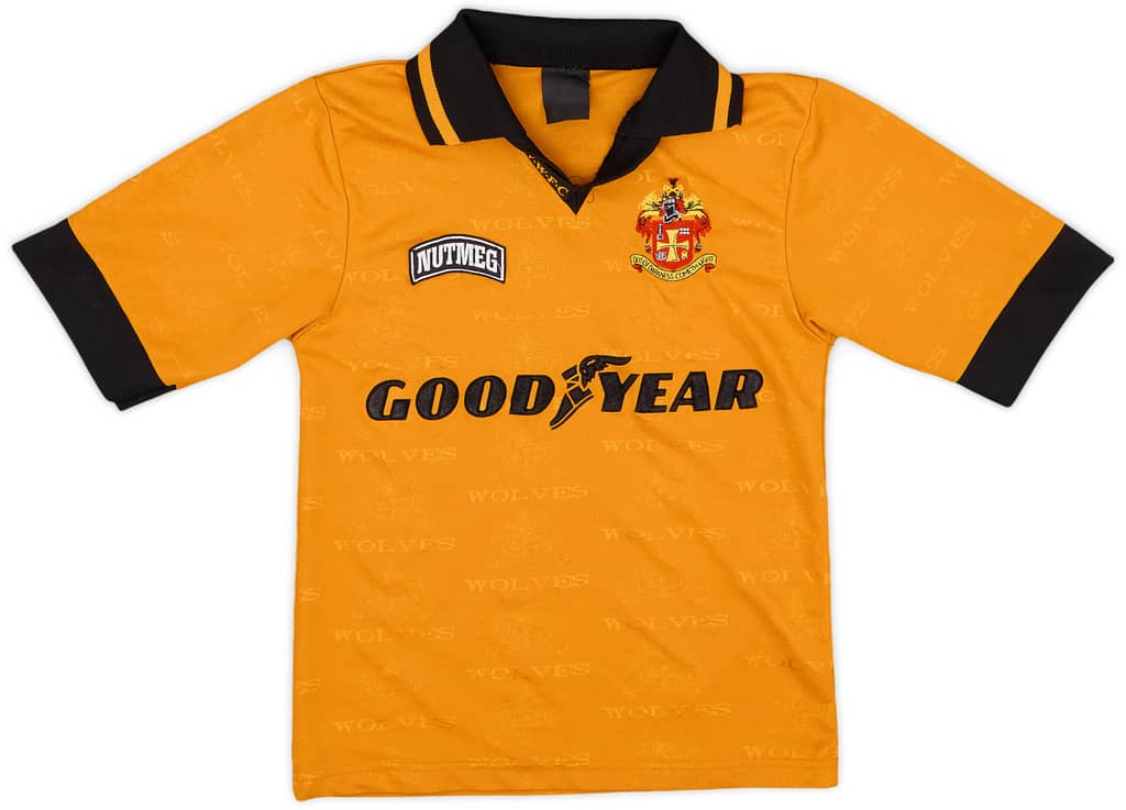 1995-96 Wolves Home Shirt - 9/10 - (S.Boys)