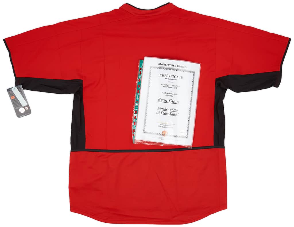 2002-04 Manchester United Signed Home Shirt #11 (Giggs)