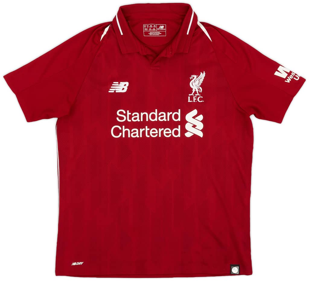 2018-19 Liverpool Home Shirt - 9/10 - (XL.Boys)