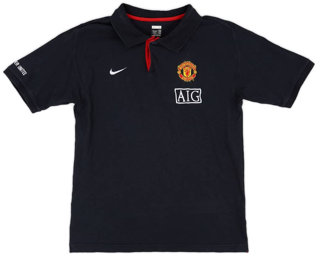 2008-09 Manchester United Nike Polo Shirt - 8/10 - (L)