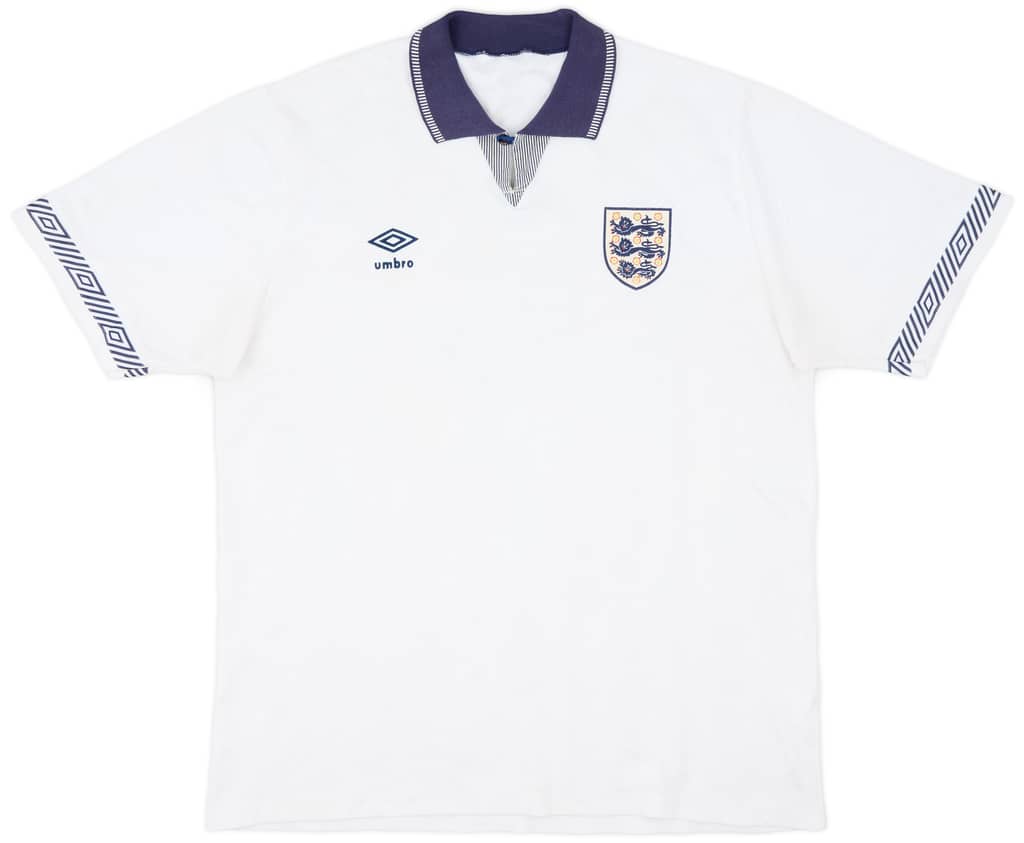 1990-92 England Home Shirt - 8/10 - (L)