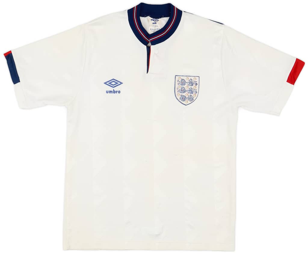 1987-90 England Home Shirt - 6/10 - (S)