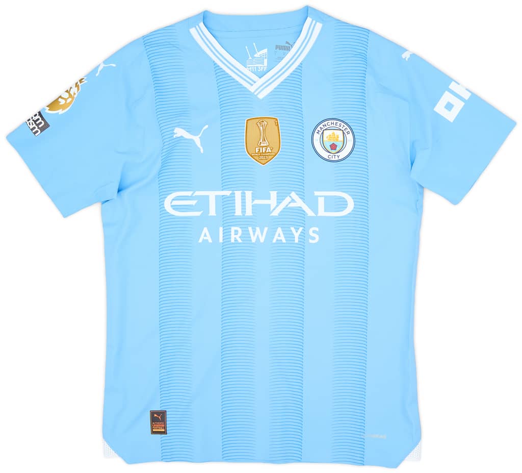 2023-24 Manchester City Match Issue Home Shirt Bobb #52