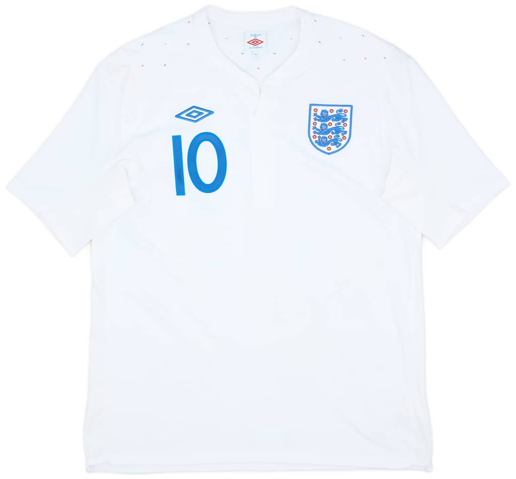 2010-11 England Home Shirt Rooney #10 - 8/10 - (L)