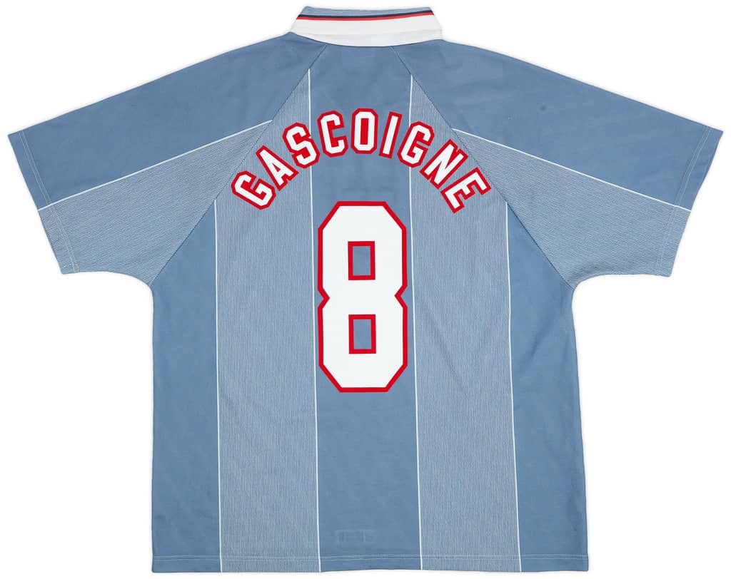 1996-97 England Away Shirt Gascoigne #8 - 9/10 - (XL)