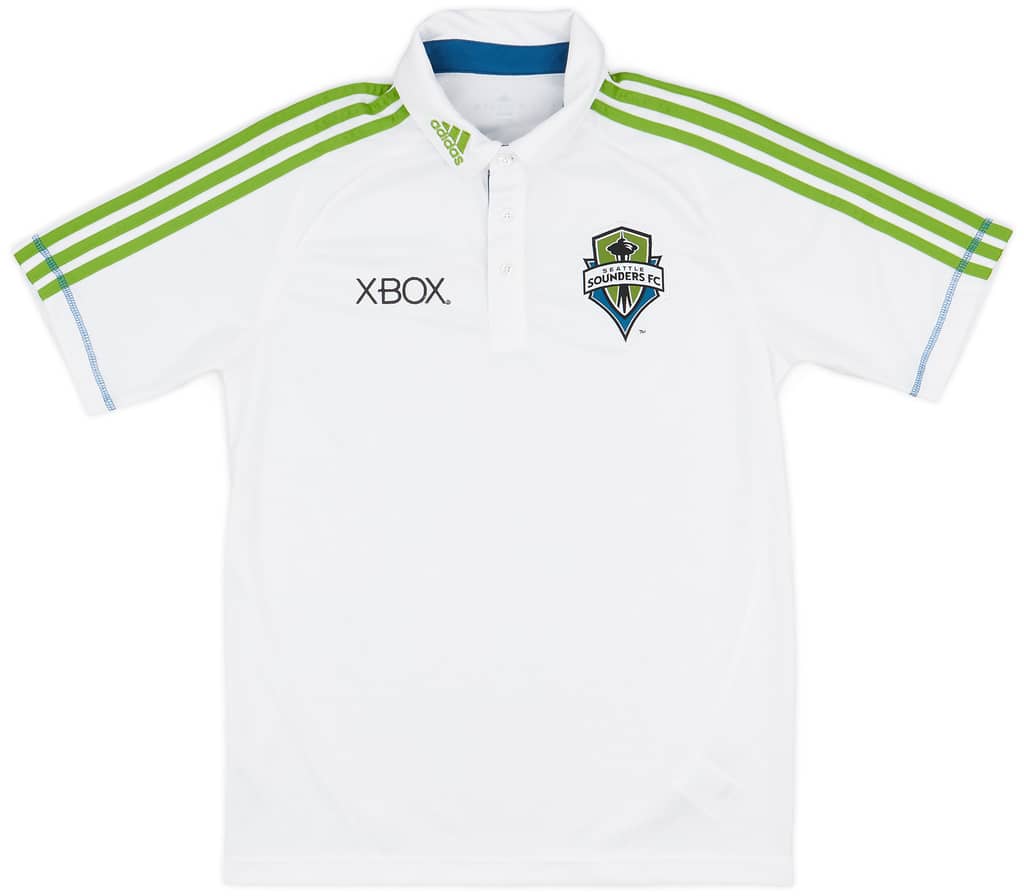 2013 Seattle Sounders adidas Polo Shirt - 9/10 - (S)