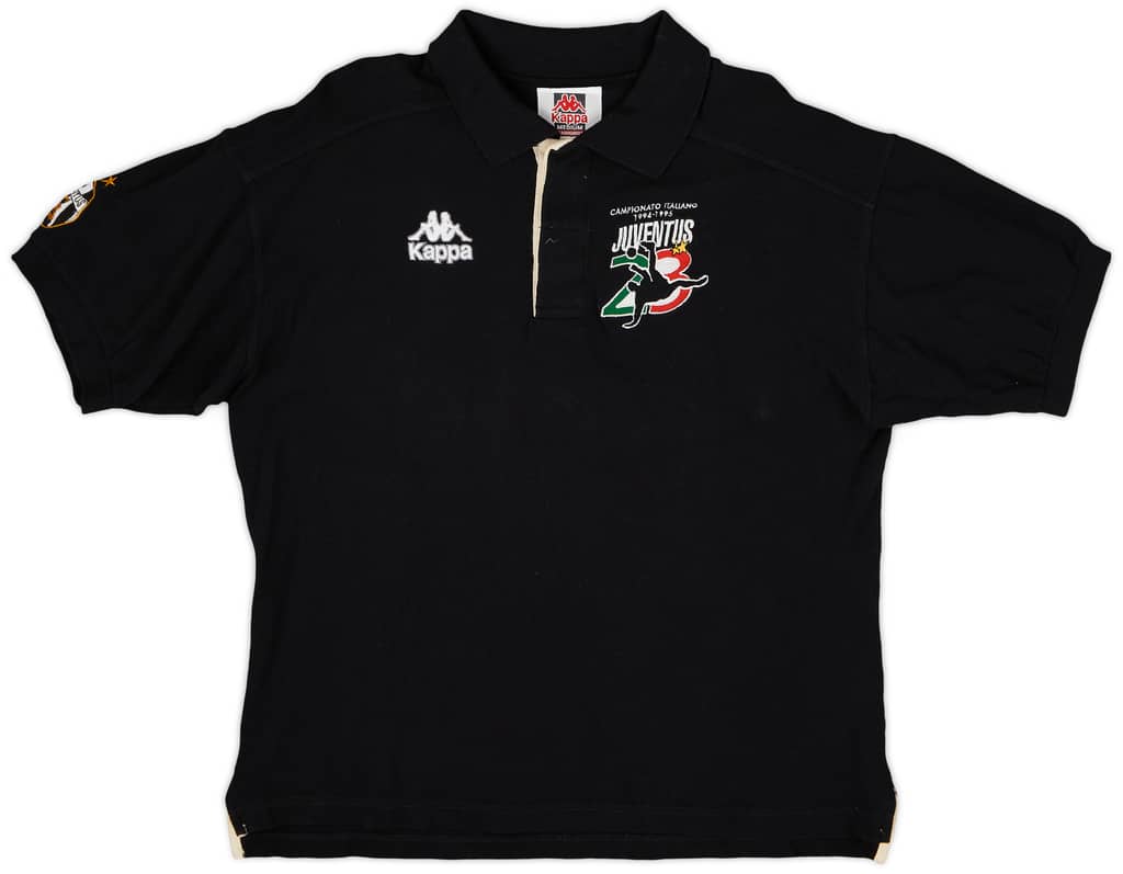 1994-95 Juventus 'Campionato Italiano' Kappa Polo Shirt - 9/10 - (M)