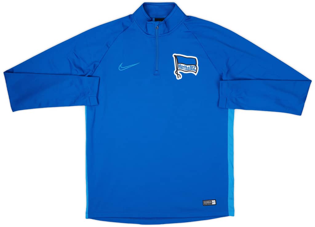 2019-20 Hertha Berlin Nike 1/4 Zip Drill Top - 9/10 - (M)