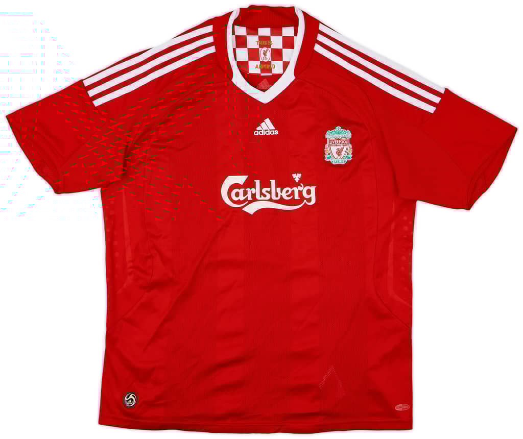 2008-10 Liverpool Home Shirt - 7/10 - (XL.Boys)
