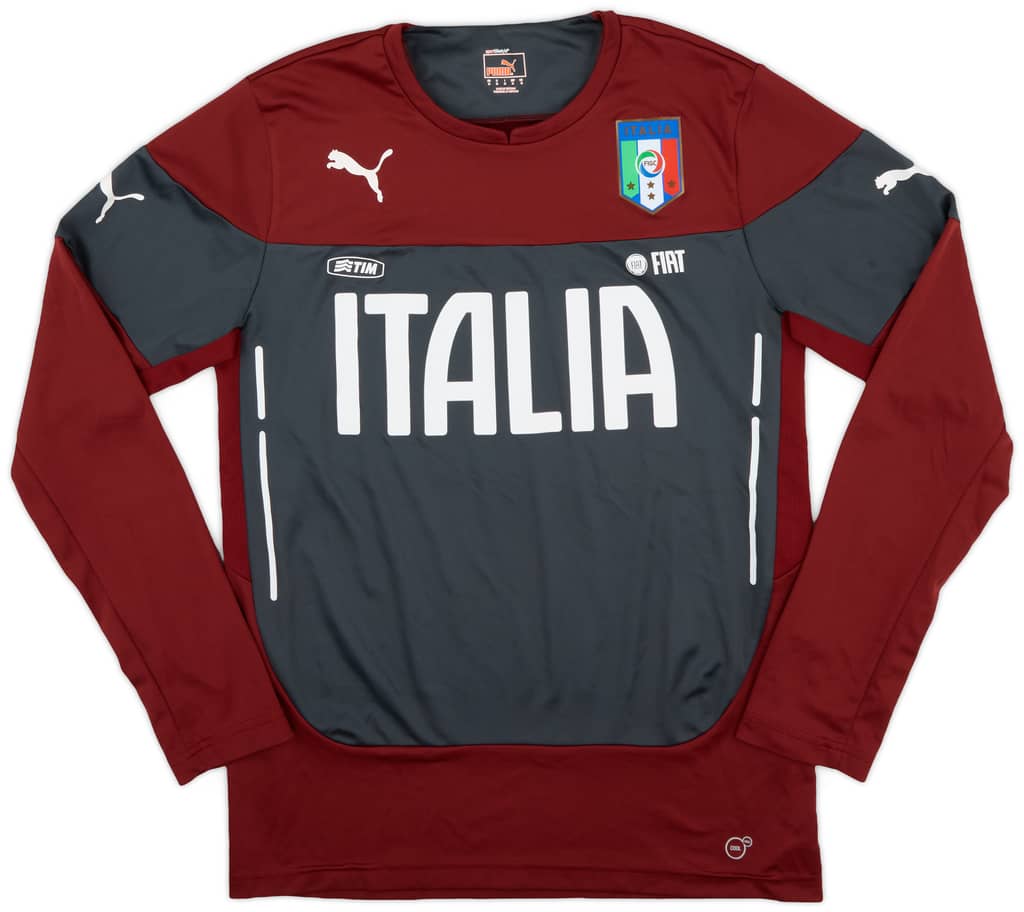 2014-15 Italy Puma Training L/S Shirt - 8/10 - (M)