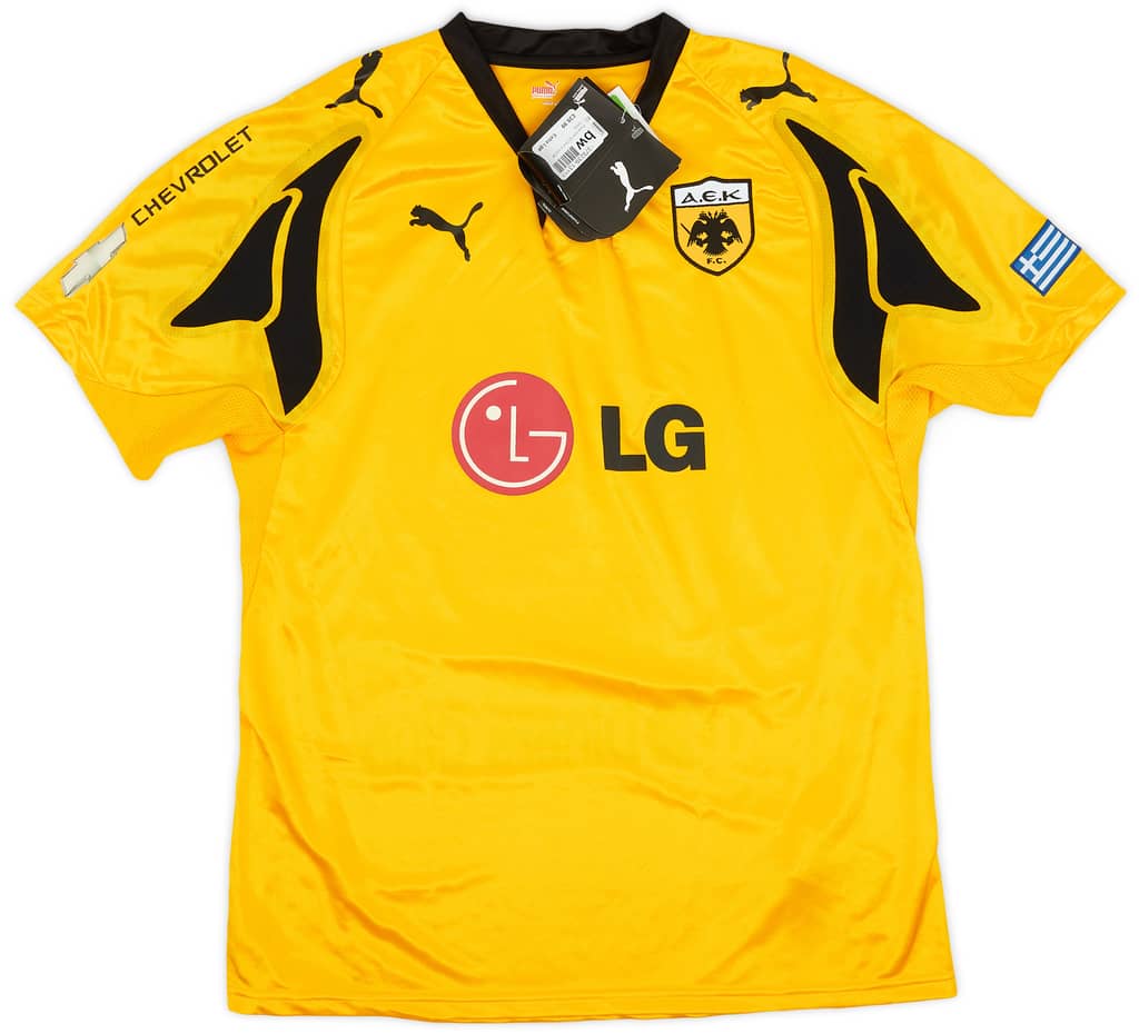 2007-08 AEK Athens Home Shirt Rivaldo #10 (XL)