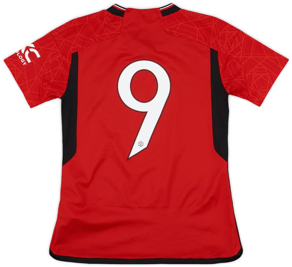 2023-24 Manchester United Home Shirt #9 - 8/10 - (XS)
