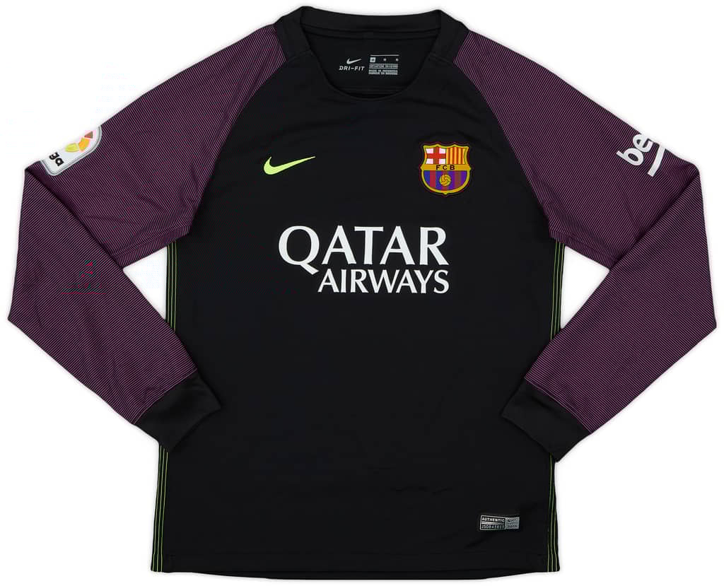 2016-17 Barcelona GK Shirt - 8/10 - (M.Boys)