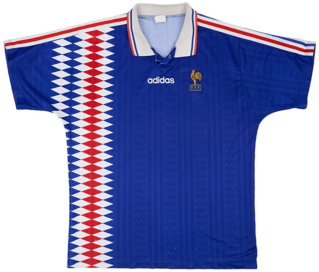 1994-96 France Home Shirt - 5/10 - (XL)