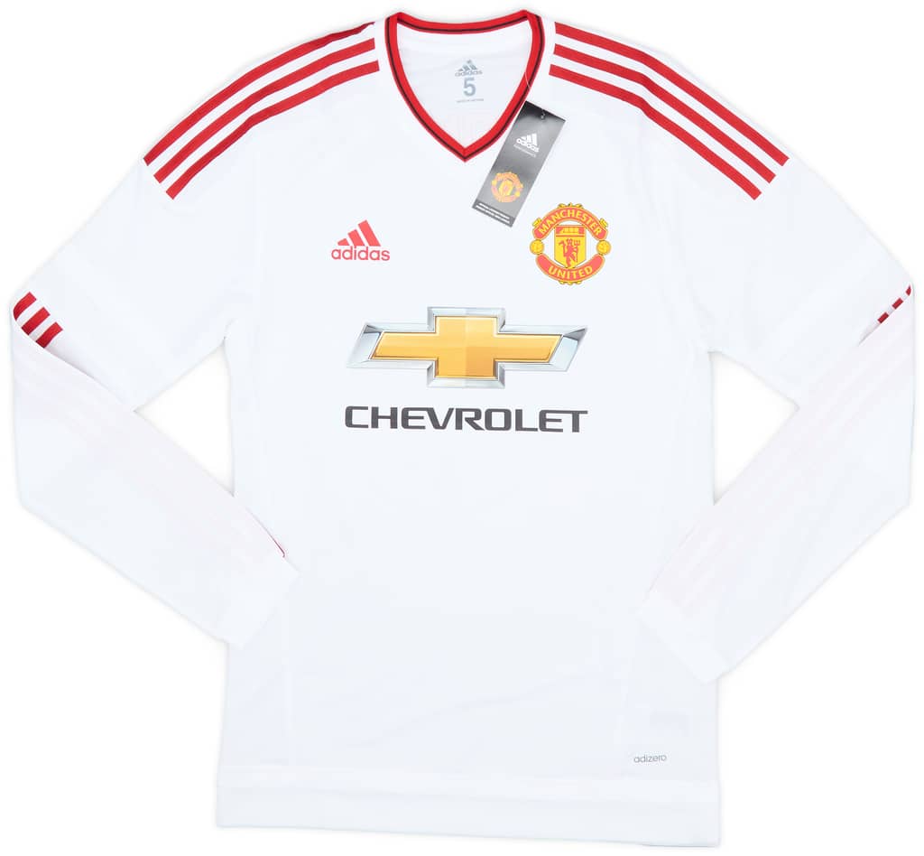 2015-16 Manchester United Player Issue Away L/S Shirt Rooney #10 (S/M)