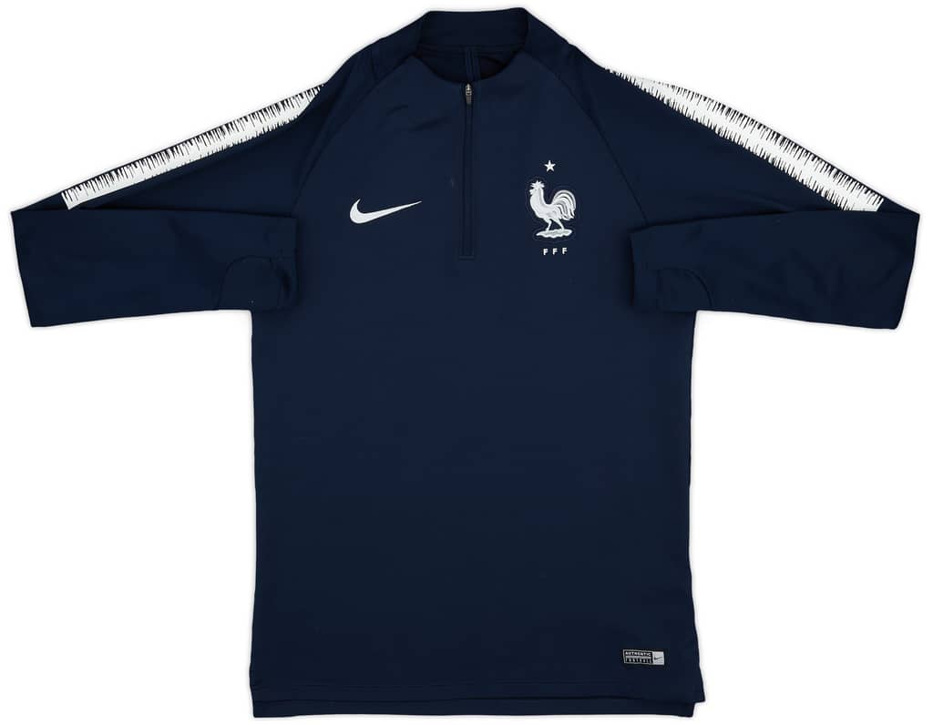 2018-19 France Nike 1/4 Zip Training Top - 8/10 - (S)
