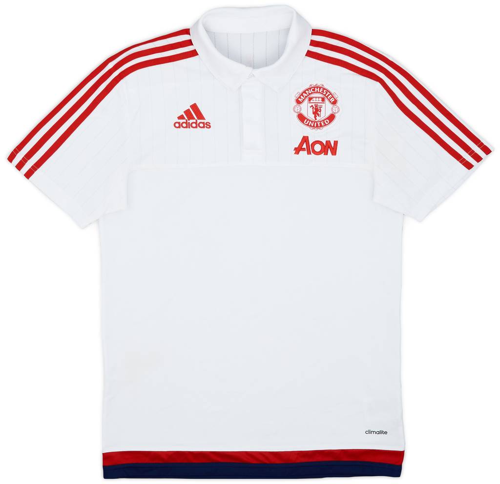 2015-16 Manchester United adidas Polo Shirt - 9/10 - (S)