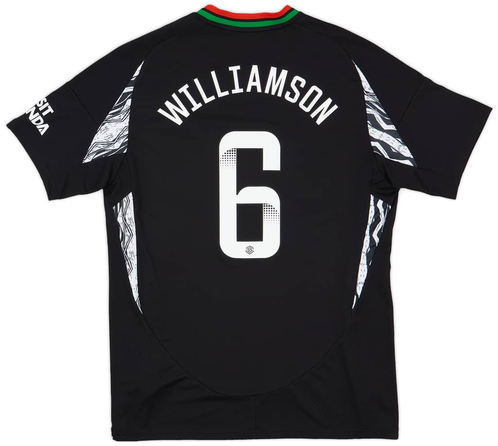 2024-25 Arsenal Women's Away Shirt Williamson #6 (Unisex Fit)