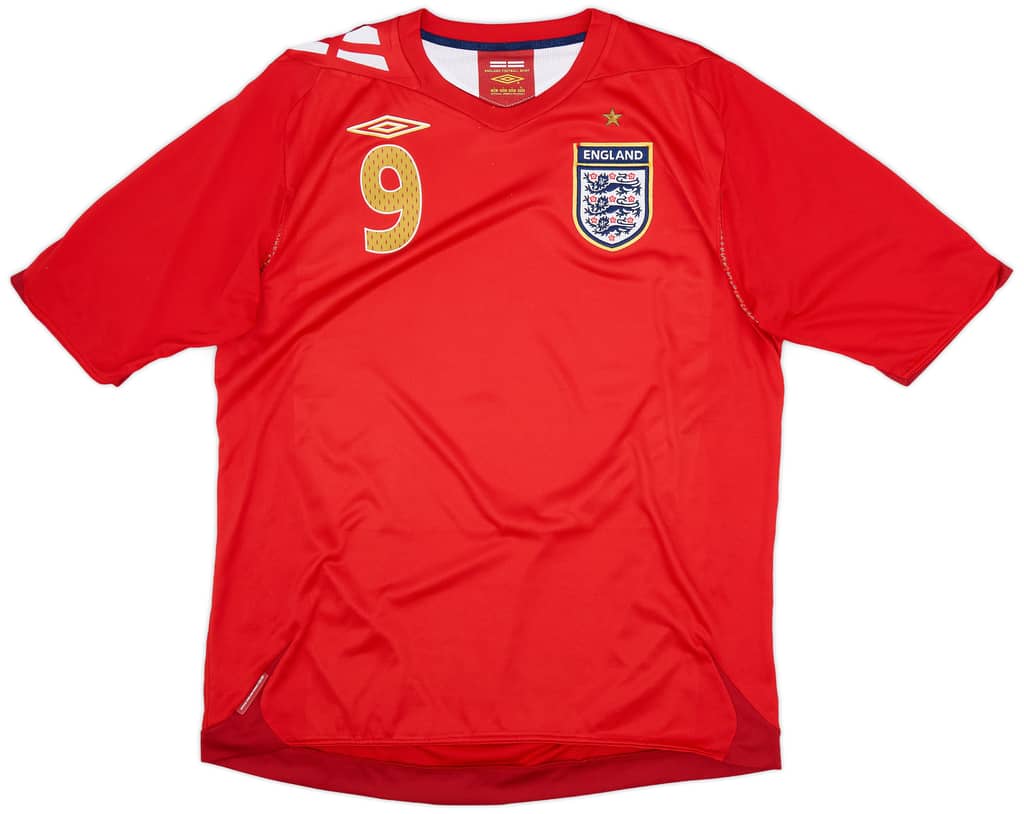 2006-08 England Away Shirt Rooney #9 - 7/10 - (L)