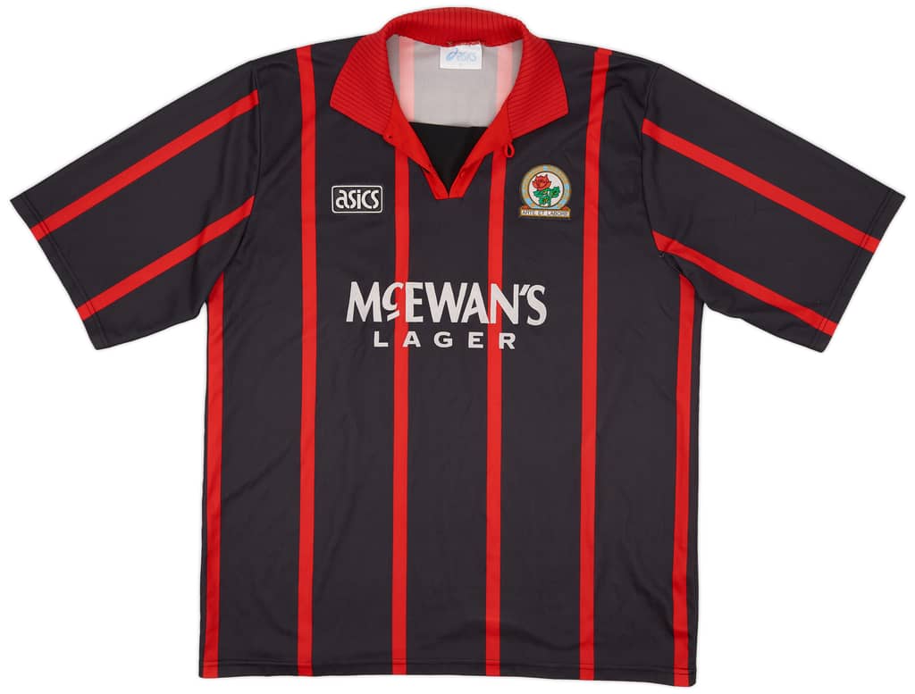 1994-95 Blackburn Away Shirt Hendry #5 - 8/10 - (XL)