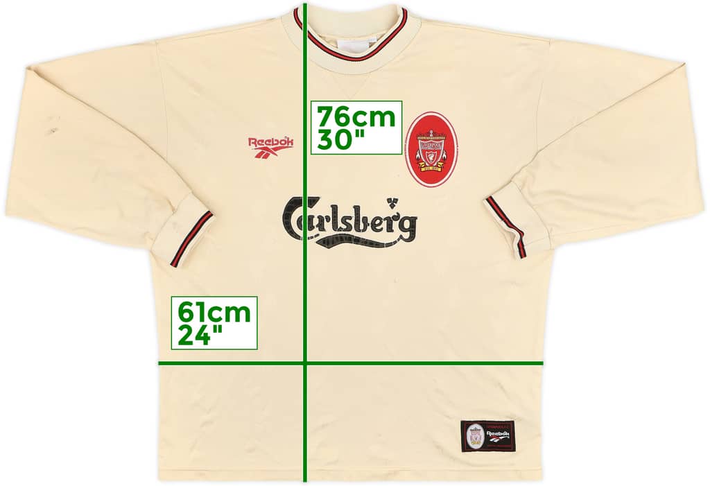 1996-97 Liverpool Away L/S Shirt - 5/10 - (XL)