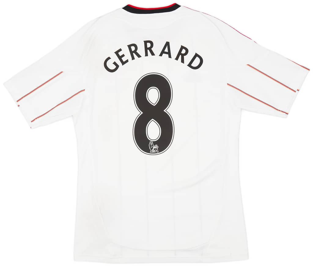 2010-11 Liverpool Away Shirt Gerrard #8 - 7/10 - (S)