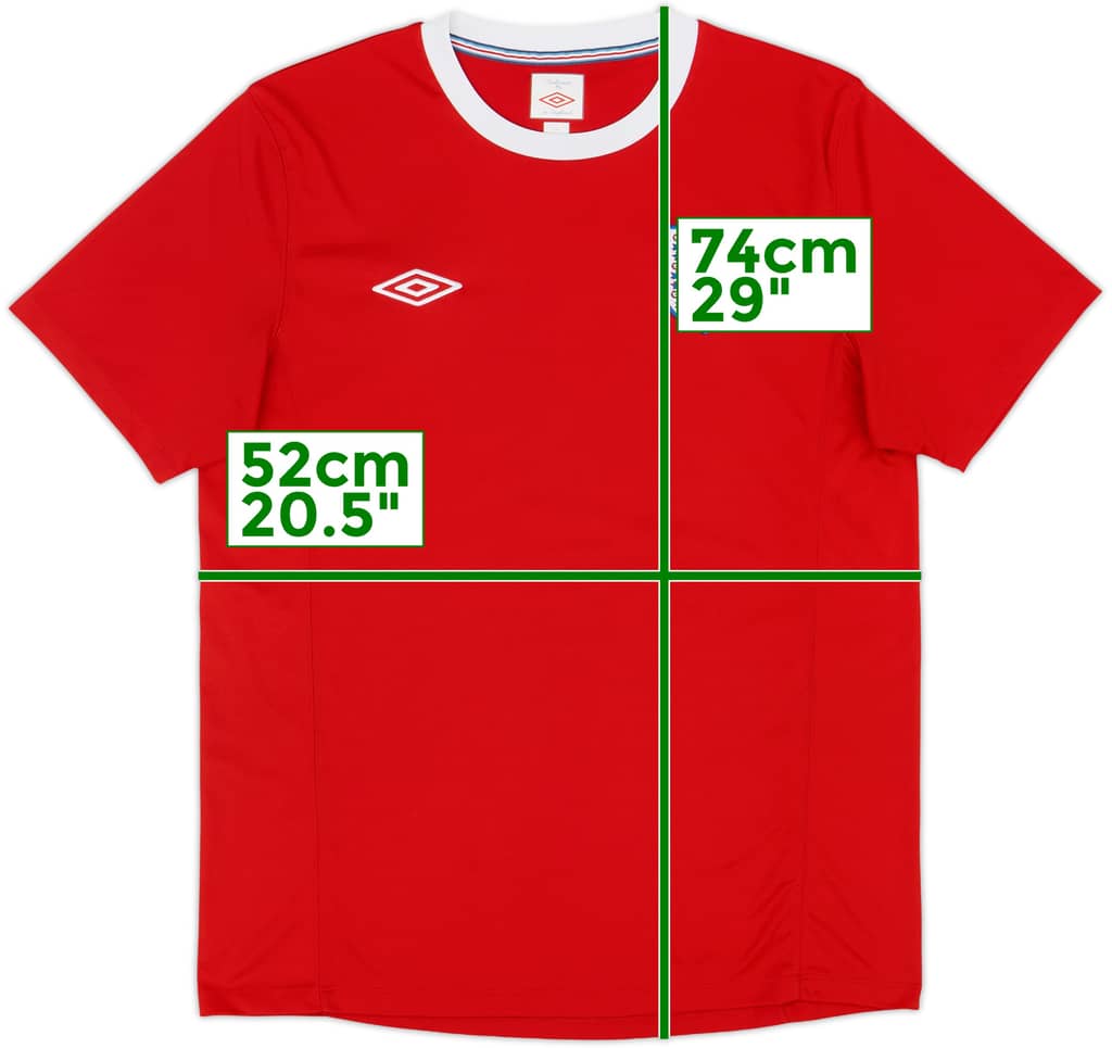 2010-11 England Umbro Training Shirt - 9/10 - (L)