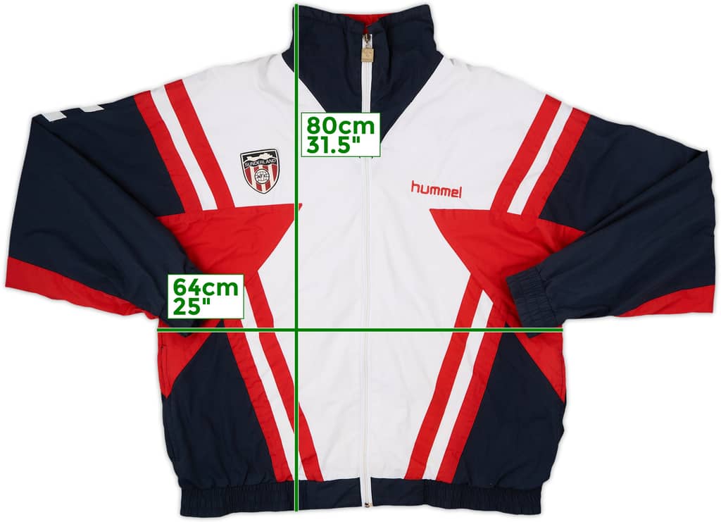 1992-93 Sunderland Hummel Track Jacket - 6/10 - (XL)
