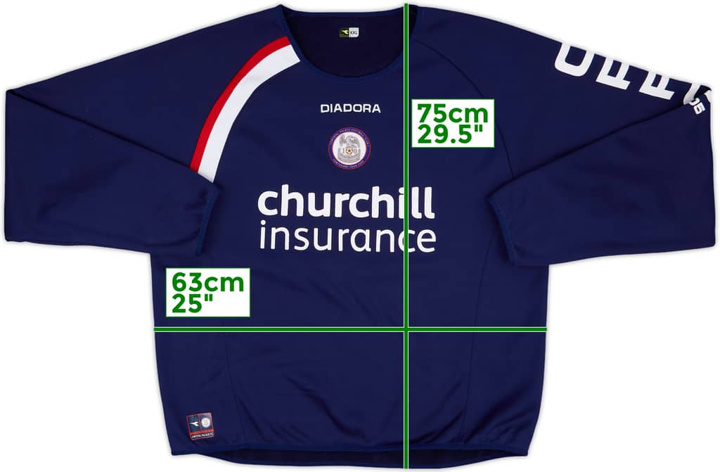 2005-06 Crystal Palace Diadora Centenary Training Top - 8/10 - (XXL)
