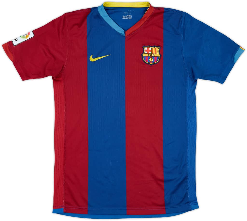 2006-07 Barcelona Home Shirt - 6/10 - (L.Boys)