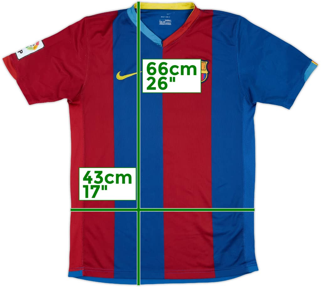 2006-07 Barcelona Home Shirt - 6/10 - (L.Boys)