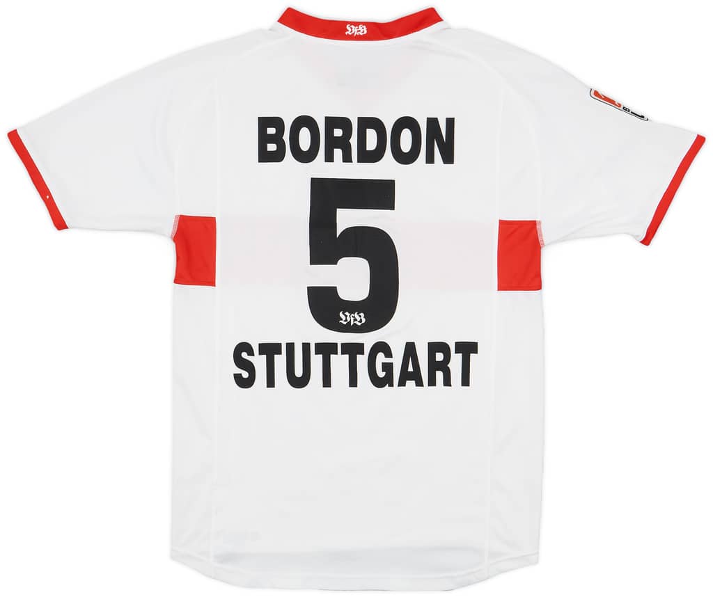 2003-04 Stuttgart Home Shirt Bordon #5 - 7/10 - (S)