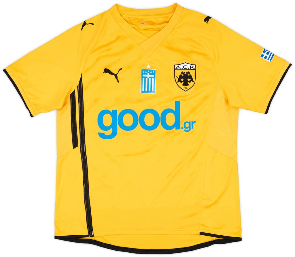 2010-11 AEK Athens Match Issue Home Shirt #22