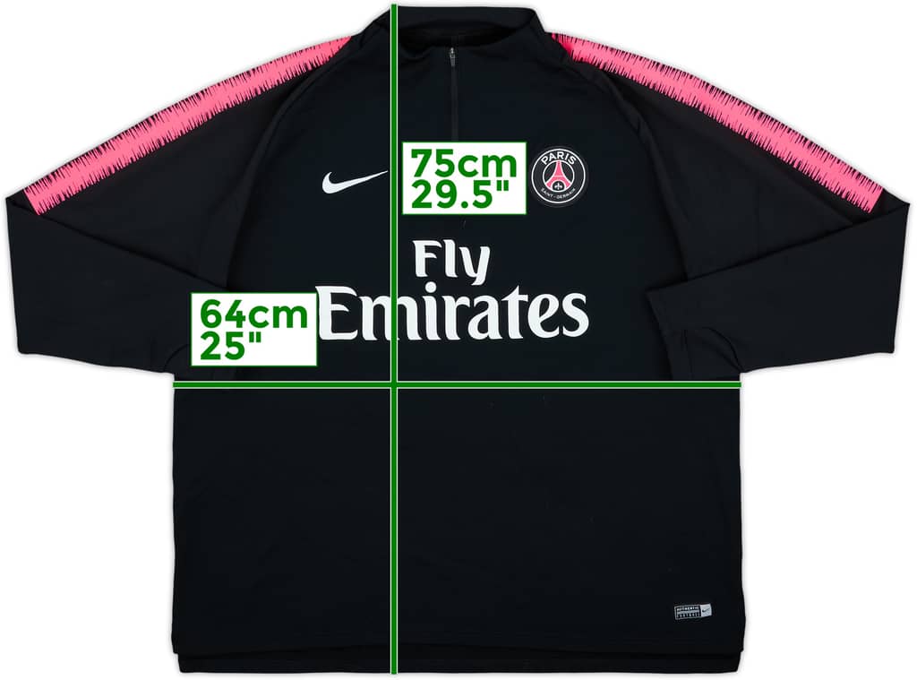 2018-19 Paris Saint-Germain Nike 1/4 Zip Drill Top - 10/10 - (XXL)