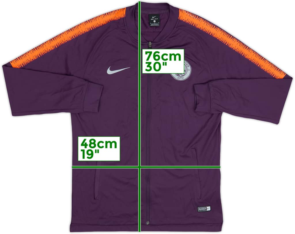 2018-19 Manchester City Nike Track Jacket - 9/10 - (M)