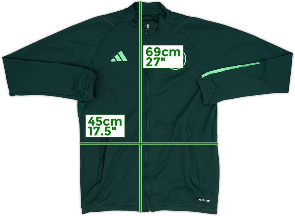 2023-24 Celtic adidas Track Jacket - 8/10 - (S)