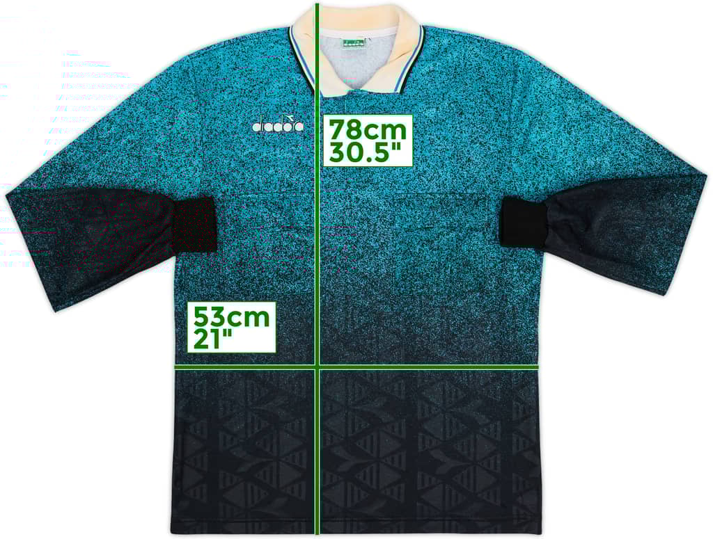 1990s Italy FIGC Diadora Referee L/S Shirt - 7/10 - (L)
