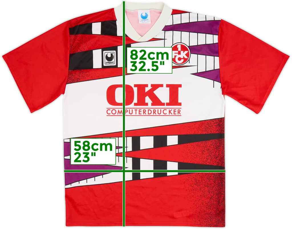 Camiseta de local del Kaiserslautern 1991-92 - 8/10 - (XL)