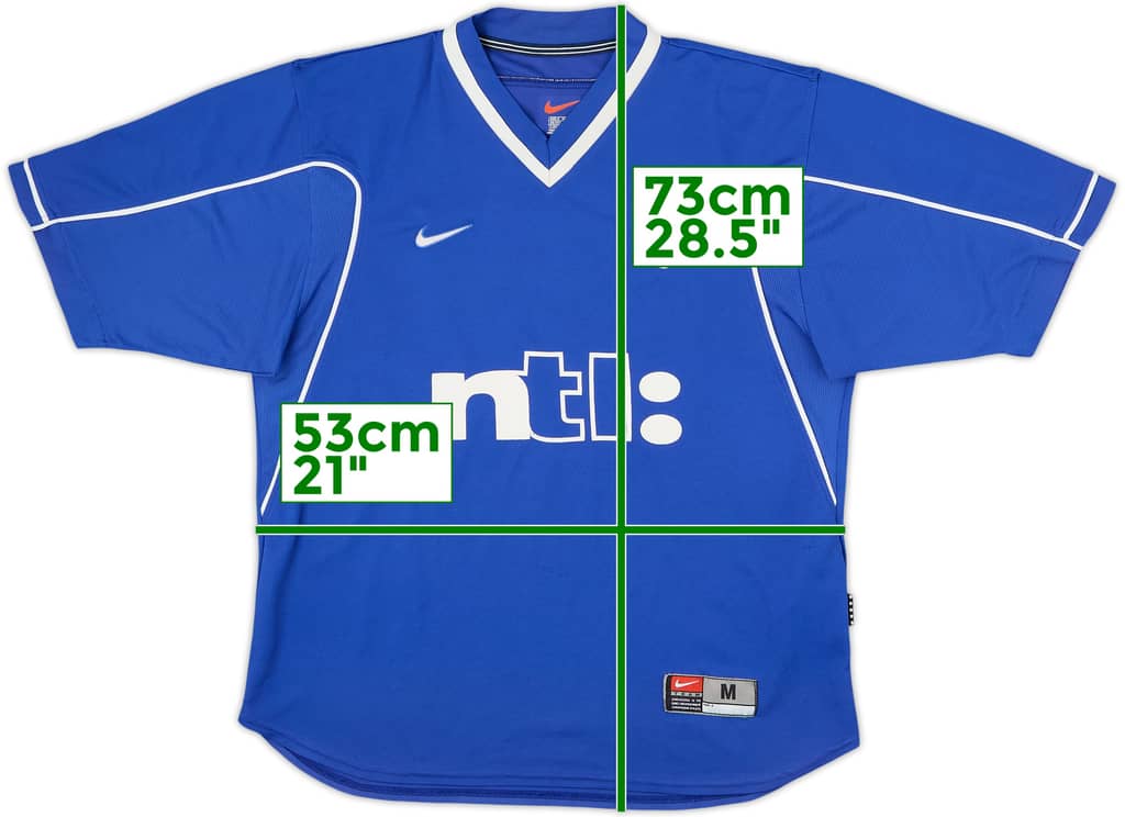 1999-01 Rangers Home Shirt - 7/10 - (M)